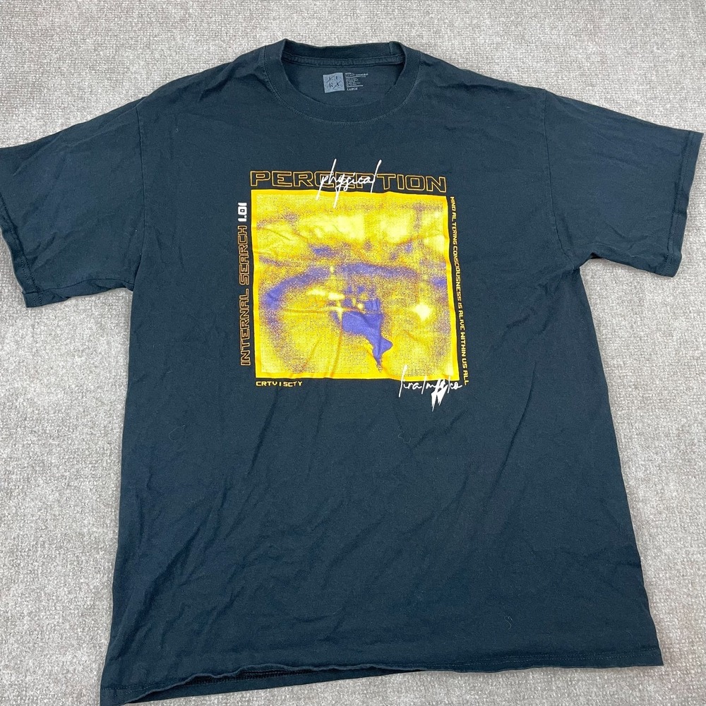Lira T-Shirt Mens Large Black Internal Research 1.01 Mind Altering Consciousness